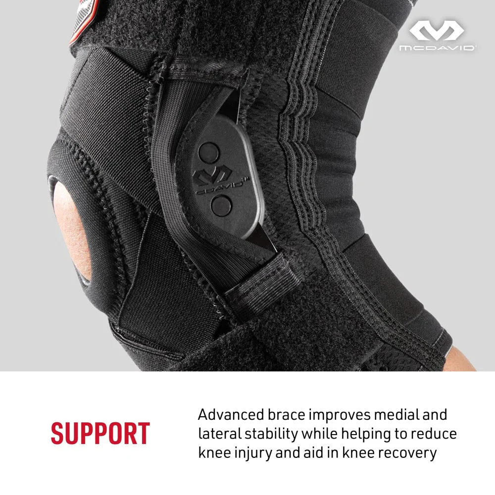Knee Brace With Polycentric Hinges And Cross Straps [429X] - Image 4