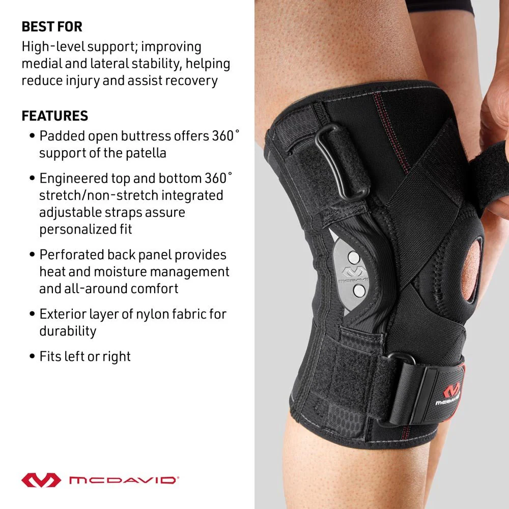 Knee Brace With Polycentric Hinges And Cross Straps [429X] - Image 5